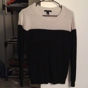 Black and white sweater